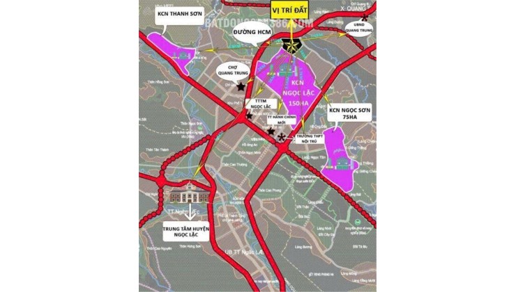 ĐẤT ĐẸP - GIÁ TỐT – CHÍNH CHỦ CẦN BÁN ĐẤT Ngõ 444 Đường Phố 1, Xã Quang Trung, Ngọc Lặc, Thanh Hóa