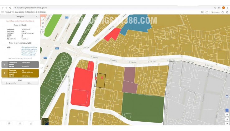 Bán 2 lô đất MT chợ Tây Hòa, phường phước long A . Q9. cách xa lo hà nội 100m