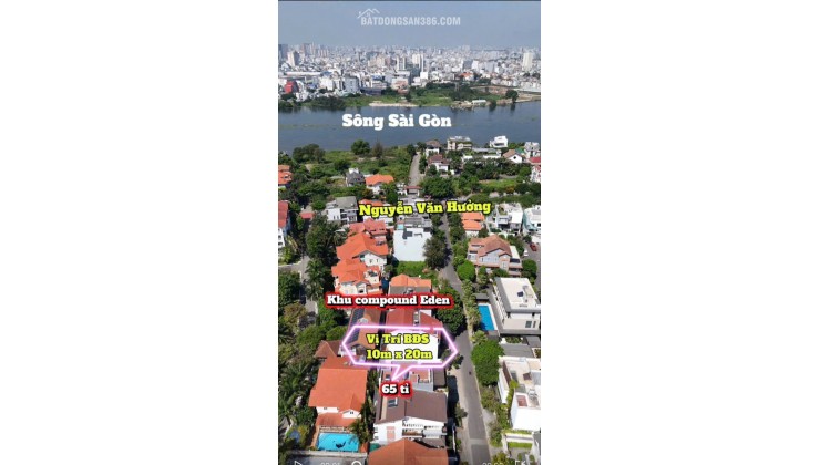 Bán Kín Khuôn Đất Đẹp Khu Vip Compound Eden nguyễn văn hưỡng ,Thảo Điền - Quận 2