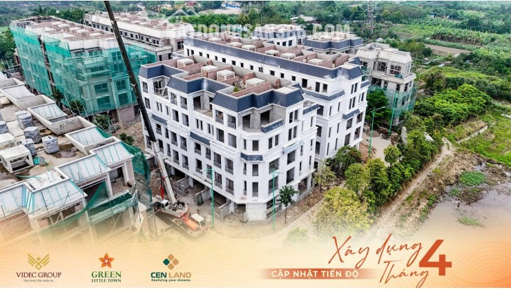 Bán Biệt Thự Liền kề Green Little Town Cổ Bi-đường phân làn- Lô góc 100m 5 tầng nhỉnh 19 tỷ(TL)