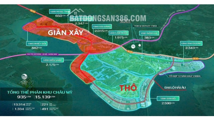 Biệt thự 162m2, 4 tầng, 12PN, sổ đỏ, QL18, Hạ Long - 15 tỷ