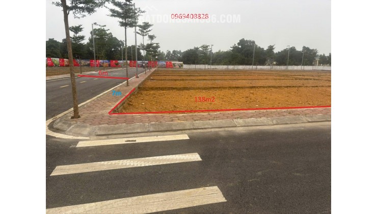 Bán gấp đất nền Quốc Oai 138m2 (7x17.75m), sổ đỏ, 50tr/m2. LH: 0969408828