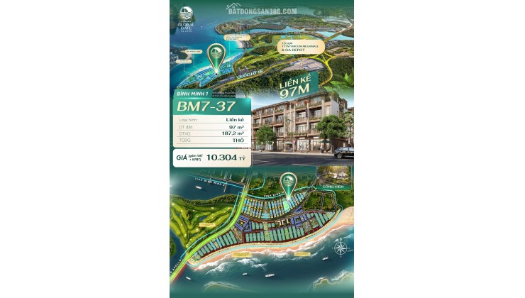 Biệt thự liền kề 4 tầng, 9PN, 97m2, QL18 Hạ Long - Sổ Đỏ, 10.3 tỷ