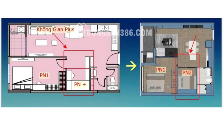 Độc quyền các căn 1PN+ tại Sun FourS,Độc quyền các căn 1PN+ tại Sun FourS