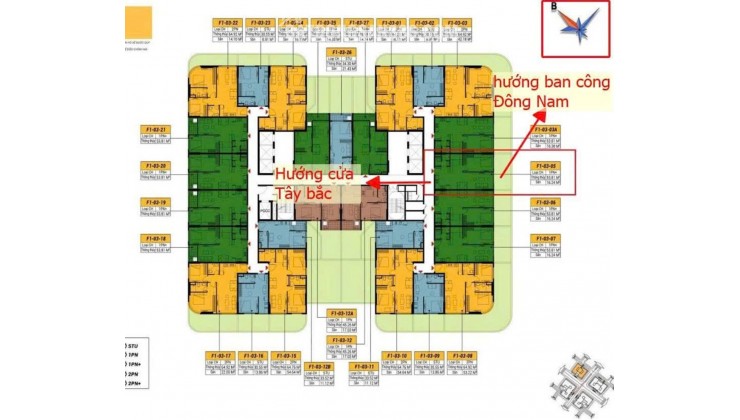 Độc quyền Căn hộ 1PN+ FourS Tower, tầng 03A trục 05 có sân vườn
