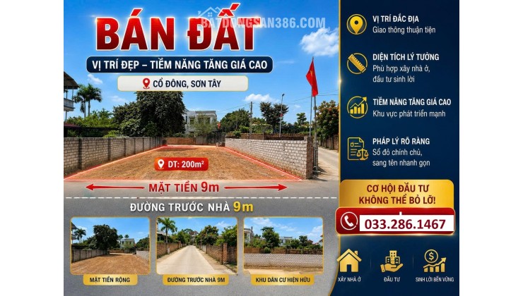 CẦN BÁN GẤP MẢNH ĐẤT QL21 - 0332861467