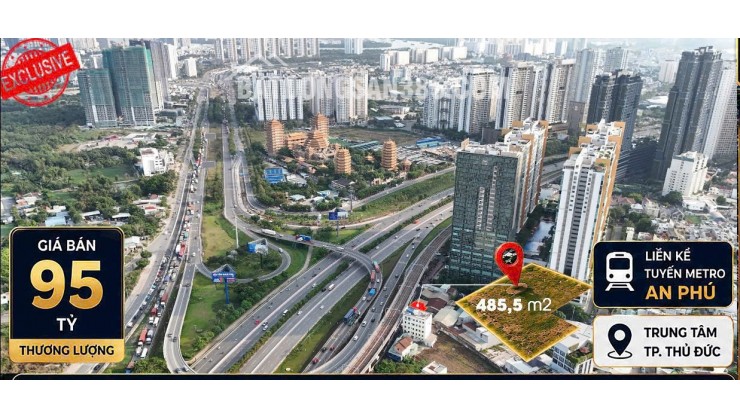 Bán gấp lô đất 486m2  đất mặt tiền Xa Lộ Hà Nội – An Phú, Quận 2