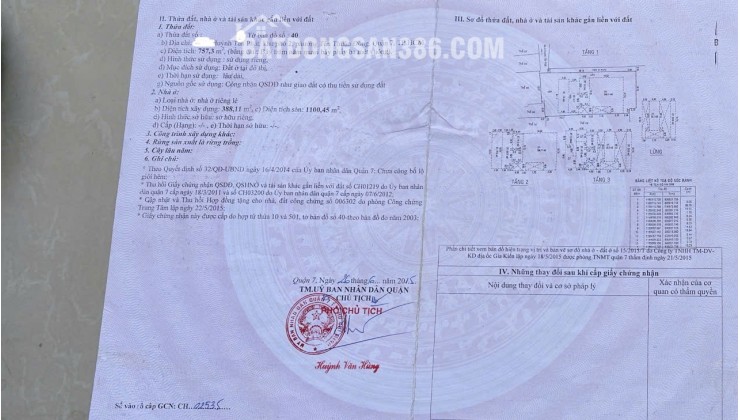 Nhà 20x35m CN 757m2 Huỳnh Tấn Phát Phường Tân Thuận Đông Q7. giá 80 tỷ