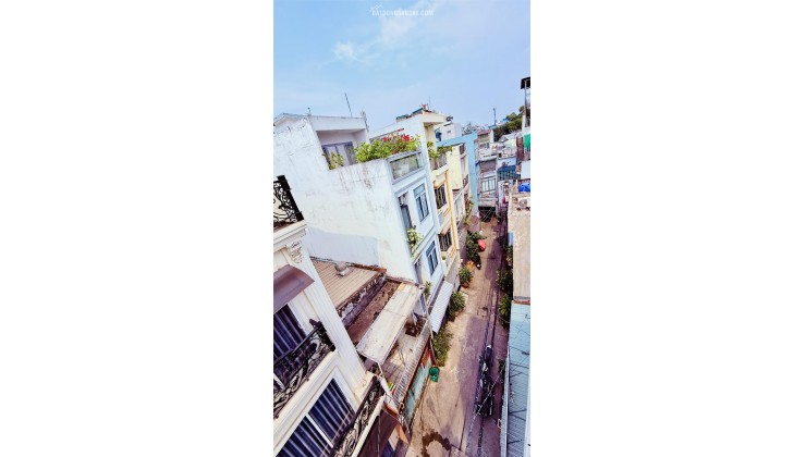 NHÀ GA T3 GẦN TRƯỜNG CHINH, EMART 2, HẺM XE HƠI, DT 50M2, 4 TẦNG + MÁI BTCT, GẤP BÁN