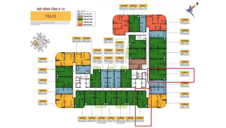 SUN FOURS - Hàng Hiếm, căn 1PN+ tầng cao (tầng 12), Giá chỉ 2,3 tỷ