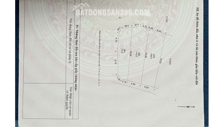 Tôi có căn nhà xây thô trên miếng đất có diện tích 77m sát công nghệ cao Hòa Lạc cần bán giá 3 tỷ. Liên hệ: 0399.638.222