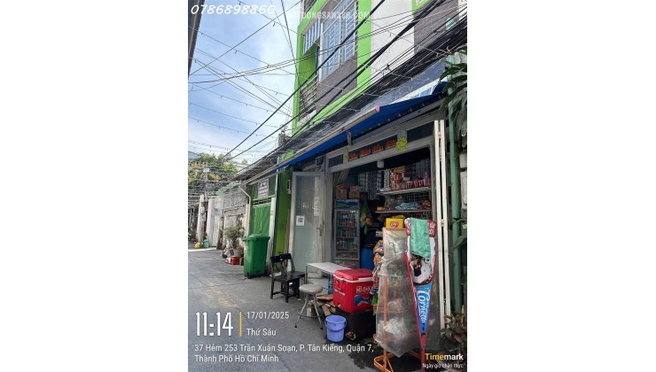 BÁN CĂN HỘ DỊCH VỤ 35 PHÒNG – HẺM XE HƠI 253 TRẦN XUÂN SOẠN, P. TÂN KIỂNG, QUẬN 7