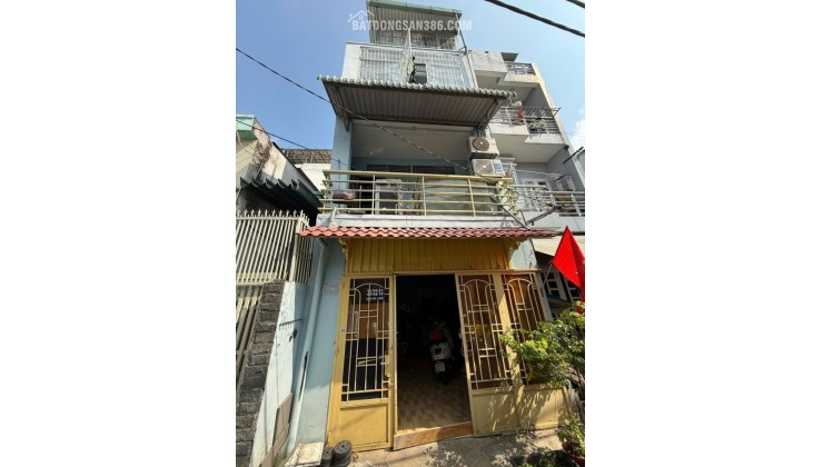 NGUYỄN SỸ SÁCH - TÂN BÌNH - 3 TẦNG - 2PN,3WC -  HẺM BÊ TÔNG SẠCH SẼ - 3.6 TỶ