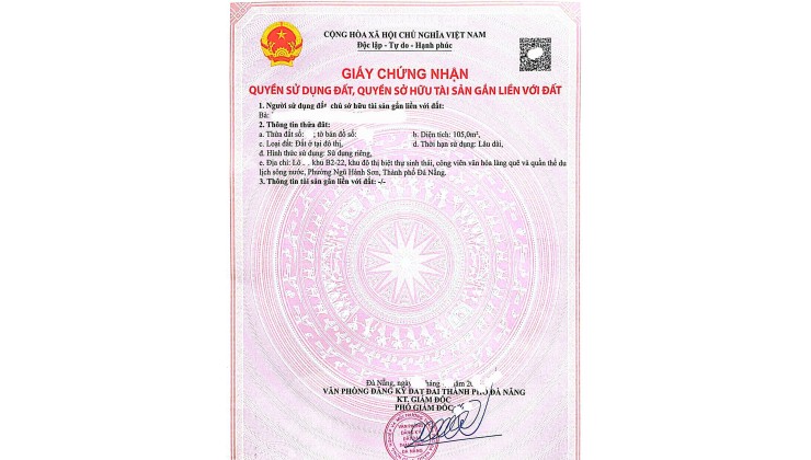 Bán đất đường BỜ QUAN 10 - ngay sát ĐẢO KIM CƯƠNG