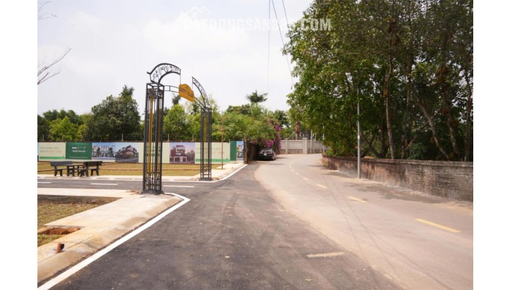Bán mảnh đất 100m2, mặt tiền 6,92m, tai trục chính đường rộng 30m  nối ra khu công nghệ cao Hoà Lạc, Cách đại học FPT và Đại Học Quốc Gia Hà Nội 10