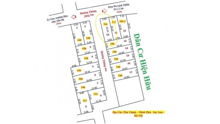 ĐẤT ĐẸP - GIÁ TỐT - Bán Nhanh Lô Đất Full thổ cư tại huyện Sóc Sơn, Hà Nội