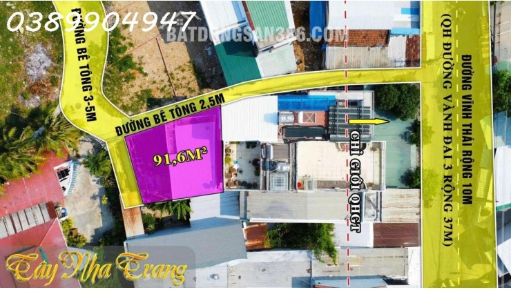Nhà 2 tầng lại còn gara ô tô trong sân tại đường Vĩnh Thái, Phường Nam Nha Trang chỉ 2,99 tỷ