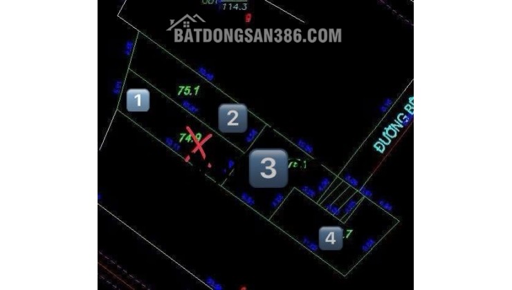 Bán 4 lô K82/22 Nguyễn Lương Bằng - trục thông Hoàng Thị Loan