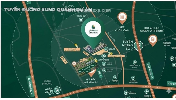 Bán liền kề dự án ecomony bắc an khánh_hoài đức siêu rẻ đường 36
