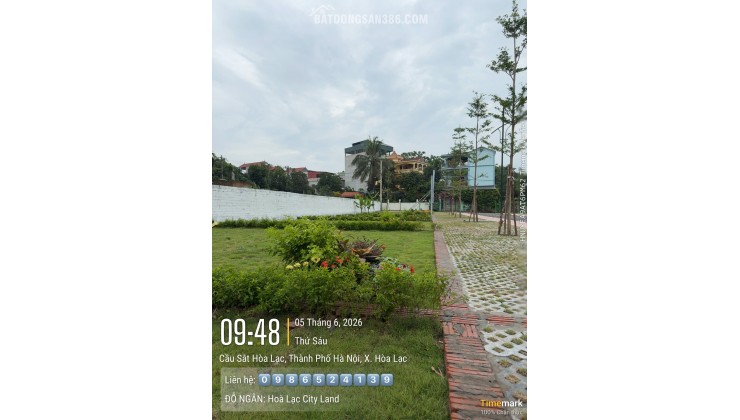 Lô đất gần chợ Hòa Lạc 200m , trục chính kinh doanh giá chỉ hơn 40tr/m