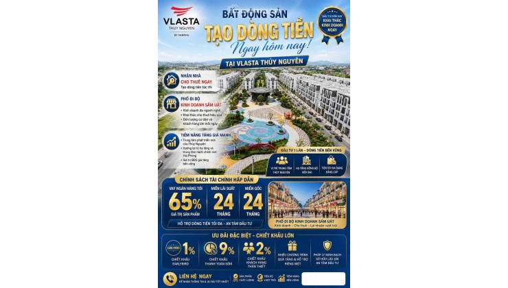  VLASTA THỦY NGUYÊN – NHẬN NHÀ NGAY, KHAI THÁC KINH DOANH NGAY 
