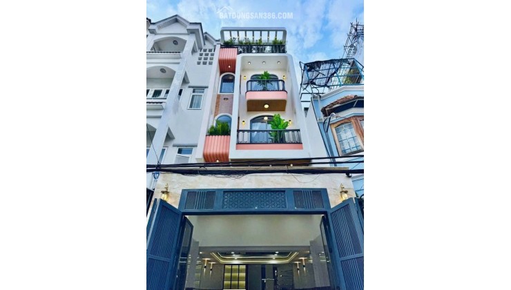 Bán Nhà Mới Xây 5 Tầng Giáp Tân Phú Hẻm ô tô 7 Chổ DT gần 60m2 Giá 7,6 Tỷ TL
