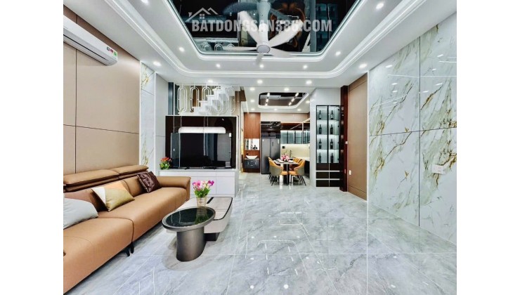 Bán Nhà Mới Xây 5 Tầng Giáp Tân Phú Hẻm ô tô 7 Chổ DT gần 60m2 Giá 7,6 Tỷ TL