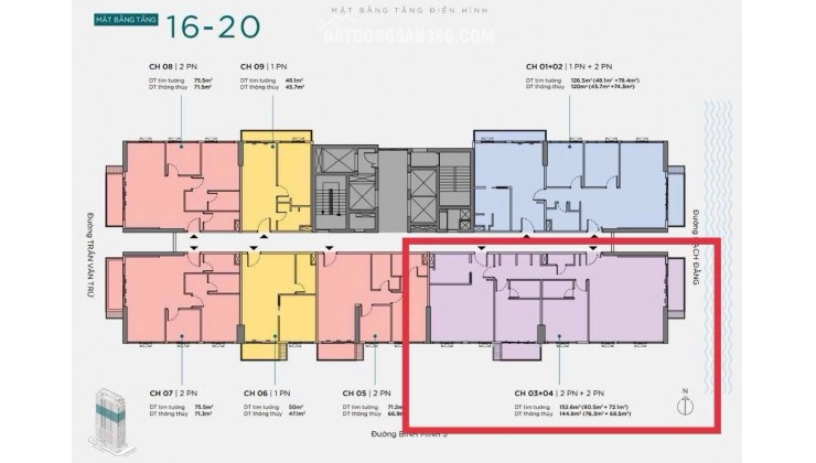CƠ HỘI CUỐI  SỞ HỮU CĂN GÓC 3 PHÒNG NGỦ 144M² THE FILMORE DA NANG