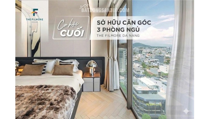 CƠ HỘI CUỐI  SỞ HỮU CĂN GÓC 3 PHÒNG NGỦ 144M² THE FILMORE DA NANG