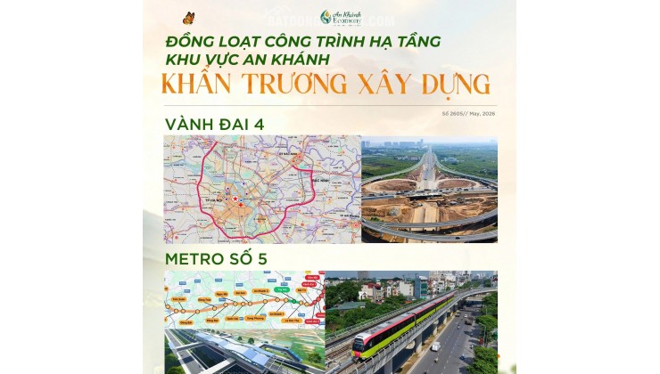 BÁN LIỀN KỀ TẶNG XE DỰ ÁN ECOMONY BẮC AN KHÁNH