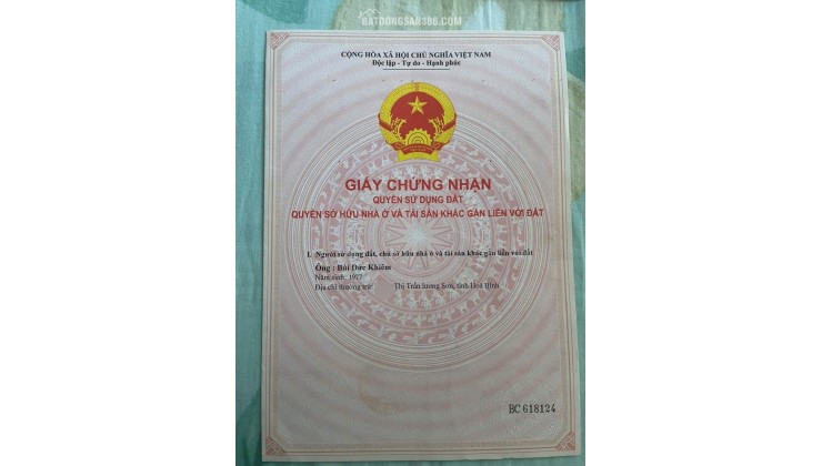 HOT HOT ĐẦU TƯ LÀ SINH LỜI CHÍNH CHỦ CẦN BÁN NHANH lô đất huyện Hoài Đức, TP Hà Nội
