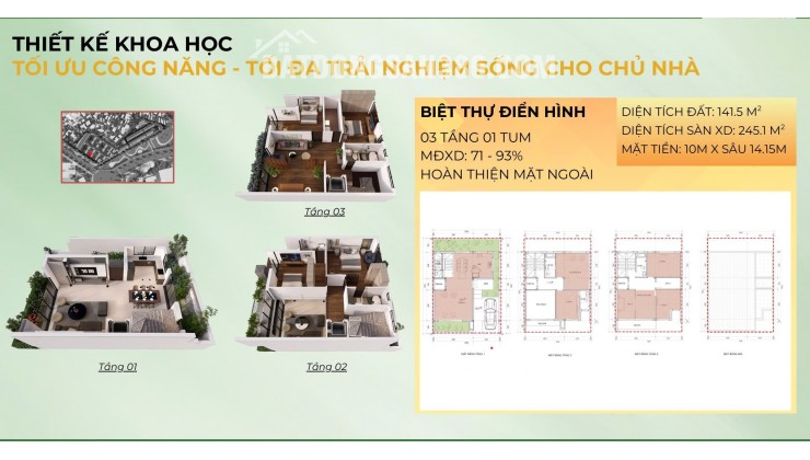 Bán căn liền kề 70m2 mặt tiền rộng 5m gần đường lớn rộng 36m.Có thể kinh doanh - buôn bán và ở .Giá 16.xx tỷ. Các bác thiện chí xx có thương lượng