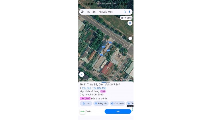 CC BÁN ĐẤT ĐƯỜNG LÊ LỢI - P.BÌNH DƯƠNG (PHÚ TÂN CŨ) 347.9MV CHỈ 43TR/M2. LH:0369121238.