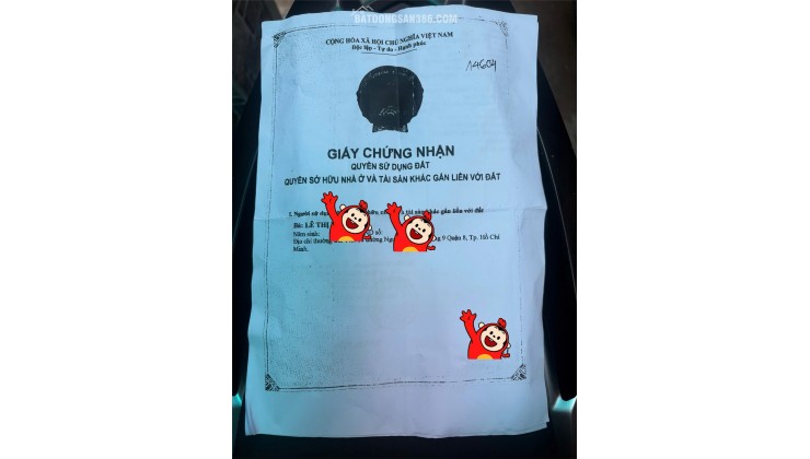 NHÀ ĐẸP – GIÁ TỐT – CHÍNH CHỦ CẦN BÁN NHÀ TẠI Phường 10 QUẬN 8 TP HCM