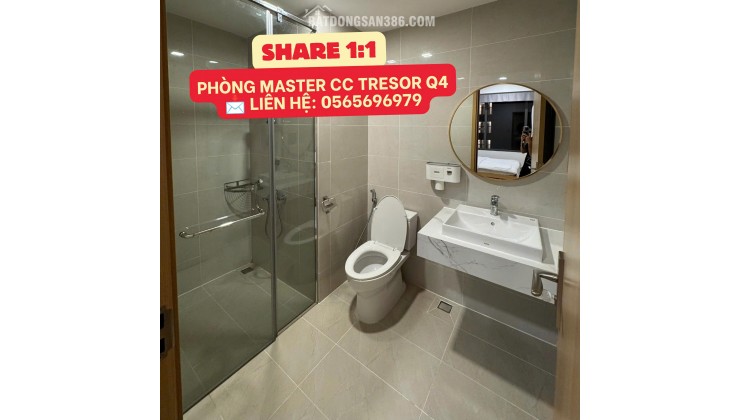 TÌM BẠN NỮ NHÂN VIÊN VĂN PHÒNG Ở GHÉP CĂN HỘ MASTER THE TRESOR QUẬN 4