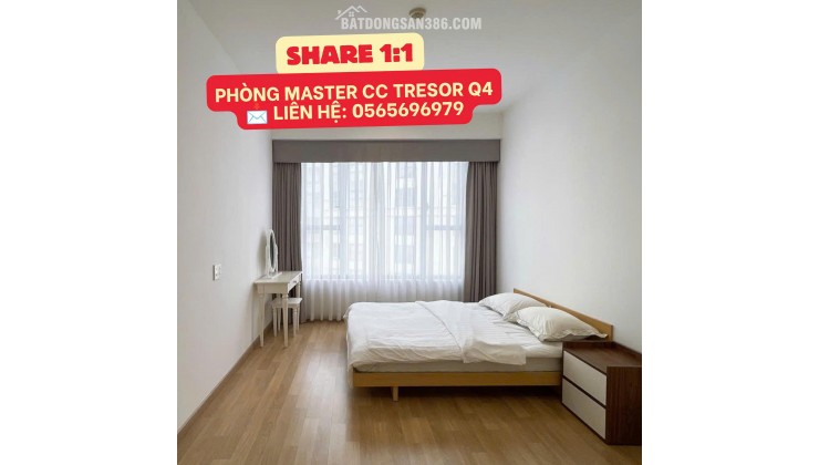TÌM BẠN NỮ NHÂN VIÊN VĂN PHÒNG Ở GHÉP CĂN HỘ MASTER THE TRESOR QUẬN 4