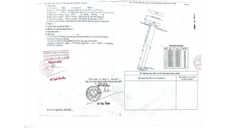 BÁN ĐẤT DĨ AN HCM, DT640M2, CÓ SẴN NHÀ, PHÒNG TRỌ VÀ KIOT, SỔ ĐỎ 70TR/M2. LH:0909808620 HOẶC 0888883358