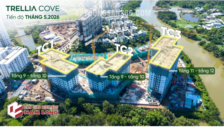 CĂN HỘ TRELLIA COVE, NGUYỄN VĂN LINH, BÌNH CHÁNH, 77M2 - 5 TỶ