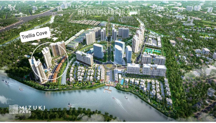 CĂN HỘ TRELLIA COVE, NGUYỄN VĂN LINH, BÌNH CHÁNH, 77M2 - 5 TỶ