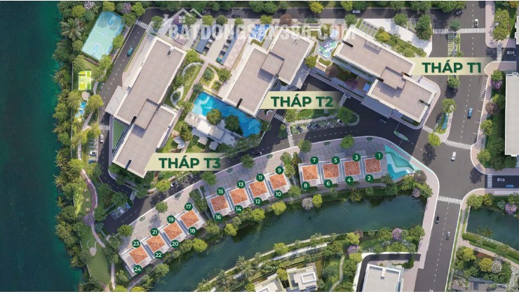 NHÀ PHỐ TRELLIA COVE,  NGUYỄN VĂN LINH, BÌNH CHÁNH, XD 249M2 – 18,8 TỈ
