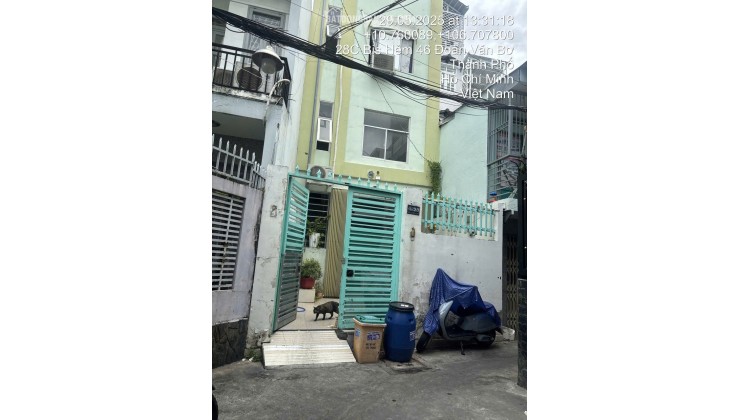 Bán nhà 414/28/9 Đoàn Văn Bơ, P.Khánh Hội, TPHCM. 99m2 SHR chỉ 9.8 tỷ. Lh: 0917873287
