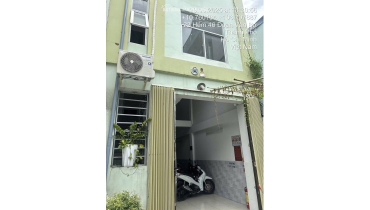 Bán nhà 414/28/9 Đoàn Văn Bơ, P.Khánh Hội, TPHCM. 99m2 SHR chỉ 9.8 tỷ. Lh: 0917873287