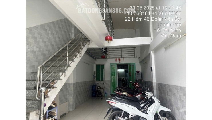 Bán nhà 414/28/9 Đoàn Văn Bơ, P.Khánh Hội, TPHCM. 99m2 SHR chỉ 9.8 tỷ. Lh: 0917873287