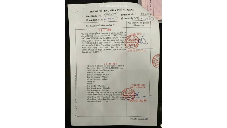 Bán nhà 414/28/9 Đoàn Văn Bơ, P.Khánh Hội, TPHCM. 99m2 SHR chỉ 9.8 tỷ. Lh: 0917873287