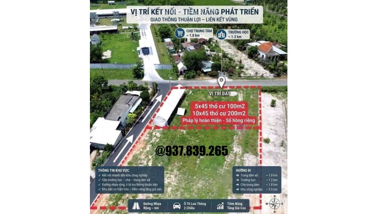 CƠ HỘI ĐẦU TƯ SINH LỜI BỀN VỮNG – ĐẤT ĐẸP MINH THẠNH (225M² - CÓ 100M² THỔ CƯ)
