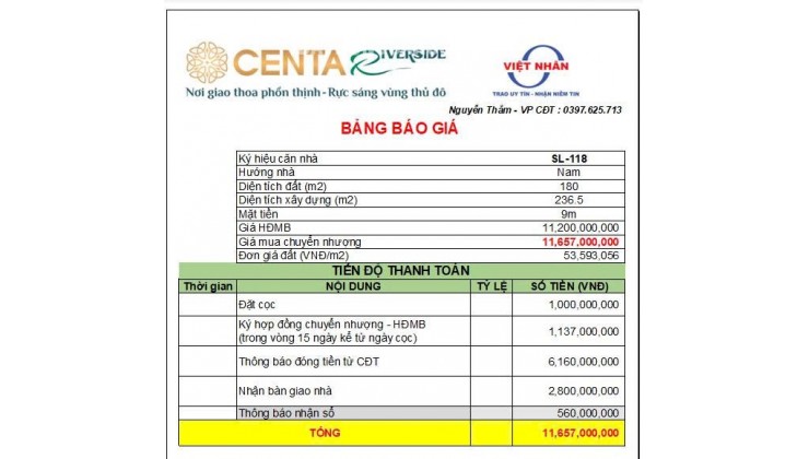 CHỈ 11,X TỶ SỞ HỮU NGAY BIỆT THỰ SONG LẬP 180M, TẠI VSIP BẮC NINH – CƠ HỘI HIẾM CÓ