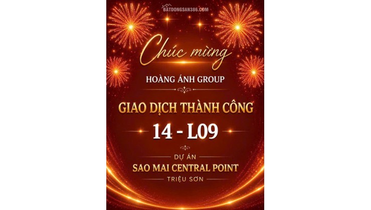 BÁN ĐẤT NỀN SAO MAI TRIỆU SƠN . LH:0829102989.....