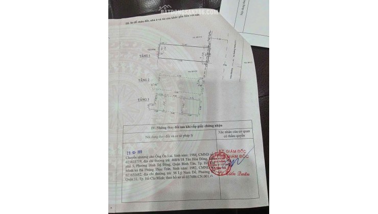 CHÍNH CHỦ BÁN NHÀ HẺM 891/18 HƯƠNG LỘ 2 – PHƯỜNG BÌNH TRỊ ĐÔNG A, QUẬN BÌNH TÂN, TP.HCM