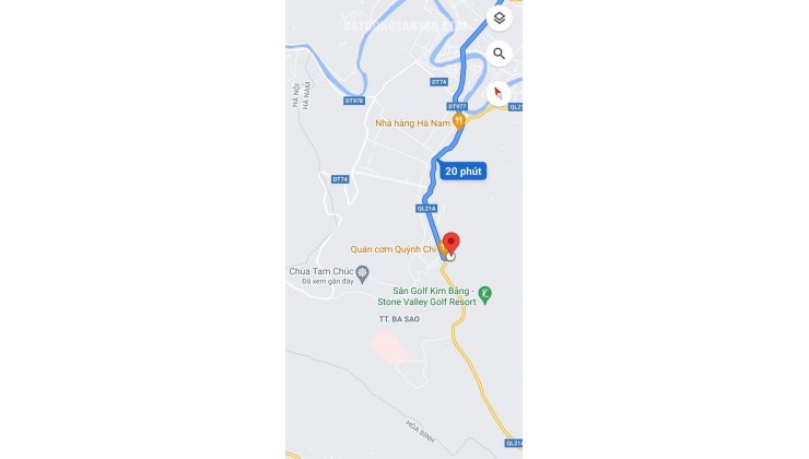 Mtkd ql21, trục chính vào tam chúc, đất 10x25m + tặng thêm đất vườn