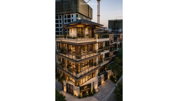 NHÀ PHỐ TRELLIA COVE,  NGUYỄN VĂN LINH, BÌNH CHÁNH, XD 249M2 – 18,8 TỈ